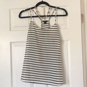 Striped J Crew racerback tank